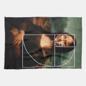 Linge De Cuisine Séquence Leonardo da Vinci Mona Lisa Fibonacci (Horizontal)