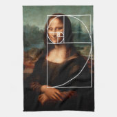 Linge De Cuisine Séquence Leonardo da Vinci Mona Lisa Fibonacci (Vertical)