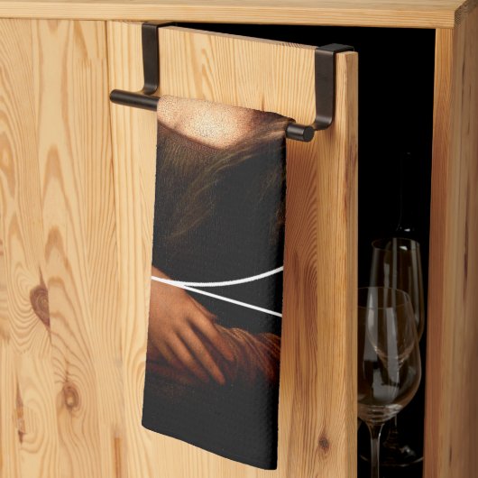 Linge De Cuisine Séquence Leonardo da Vinci Mona Lisa Fibonacci (Pliage en tiers)