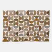 Linge De Cuisine Séquences MCM Browns+Cream Motif (Horizontal)