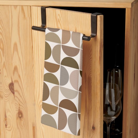 Linge De Cuisine Séquences MCM Browns+Cream Motif (Pliage en tiers)