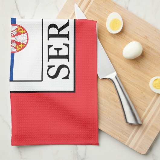 Linge De Cuisine Serbie (Quart Plié)