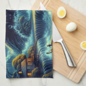 Linge De Cuisine Serenade au clair de lune (Quart Plié)