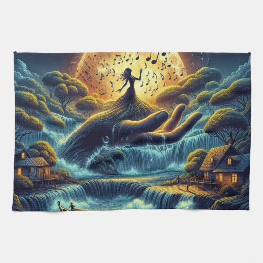Linge De Cuisine Serenade au clair de lune (Horizontal)