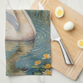 Linge De Cuisine Serenade de cygne tranquille (Quart Plié)