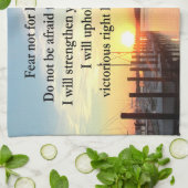 LINGE DE CUISINE SERENE ISAIAH 41:10 SUNSET PHOTO DESIGN (Plié)