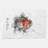 Linge De Cuisine Serene Robin, personnalisée (Horizontal)