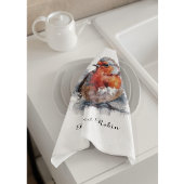Linge De Cuisine Serene Robin, personnalisée