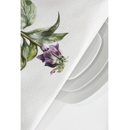 Linge De Cuisine Serene Watercolor Comfrey