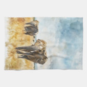 Linge De Cuisine Serengetti Elephants (Horizontal)