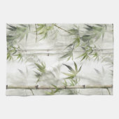 Linge De Cuisine Sérénité de bambou vert (Horizontal)