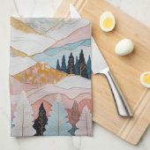 Linge De Cuisine Sérénité des montagnes (Quart Plié)