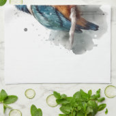 Linge De Cuisine Sérénité du martin-pêcheur (Plié)