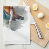 Linge De Cuisine Sérénité du martin-pêcheur (Quart Plié)