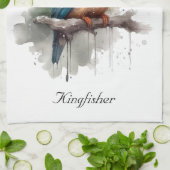 Linge De Cuisine Sérénité du martin-pêcheur (Plié)