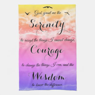 Linge De Cuisine Serenity Prayer Inspirational Kitchen Towne