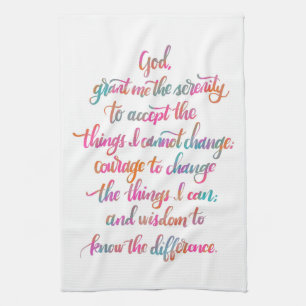 Linge De Cuisine Serenity Prayer Towne