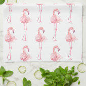 Linge De Cuisine Série Flamingo Tendre Design 2 (Plié)
