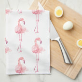 Linge De Cuisine Série Flamingo Tendre Design 2 (Quart Plié)