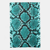 Linge De Cuisine Serpent à sonnette à sonnette de diamant Aqua (Vertical)