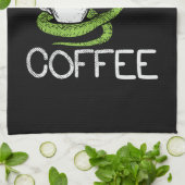 Linge De Cuisine Serpents et café (Plié)