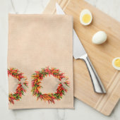 Linge De Cuisine Serre-couronne Ristra dans le sud-ouest du Chili (Quart Plié)