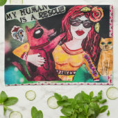 Linge De Cuisine Serviette-chiens de plat (Plié)