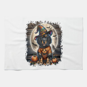 Linge De Cuisine Setter Dog Halloween Carré