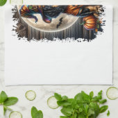 Linge De Cuisine Setter Dog Halloween Square (Plié)