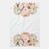 Linge De Cuisine Shabby Chic Floral Citrouille lumbar coussin (Vertical)