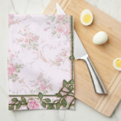 Linge De Cuisine Shabby Chic Pretty Peonies (Quart Plié)