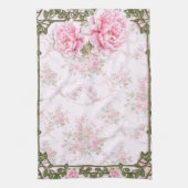 Linge De Cuisine Shabby Chic Pretty Peonies (Vertical)