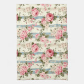 Linge De Cuisine Shabby Chic Roses Vintages (Vertical)