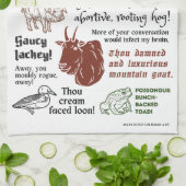 Linge De Cuisine Shakespeare Insulte Funny Bookish Theatre Ventilat (Plié)