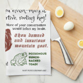 Linge De Cuisine Shakespeare Insulte Funny Bookish Theatre Ventilat (Quart Plié)