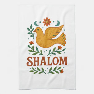 Linge De Cuisine Shalom Colombe Paix Terre