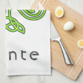 Linge De Cuisine Shamrock celte Sainte Vert Saint Patrick (Quart Plié)