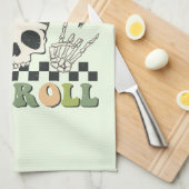 Linge De Cuisine Shamrock et rouleau - Clover de squelette (Quart Plié)