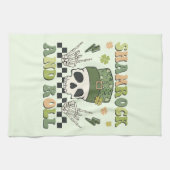 Linge De Cuisine Shamrock et rouleau - Clover de squelette (Horizontal)