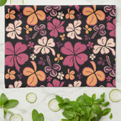 Linge De Cuisine Shamrock rouge chanceux Clover Saint Patrick`s Day (Plié)