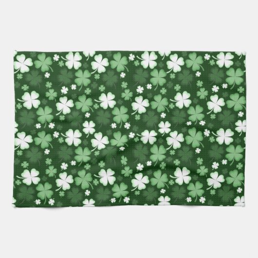 Linge De Cuisine Shamrock vert, Saint Patrick's Day (Horizontal)