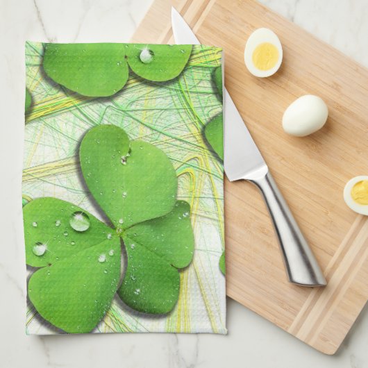 Linge De Cuisine Shamrock vert St Patrick iPhone 5 Coque-Mate (Quart Plié)