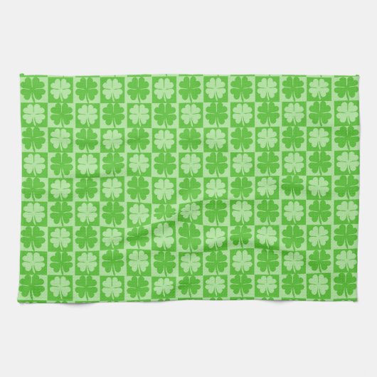 Linge De Cuisine Shamrocks chanceux (Horizontal)