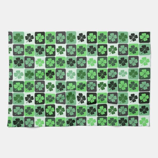 Linge De Cuisine Shamrocks de Patchwork (Horizontal)