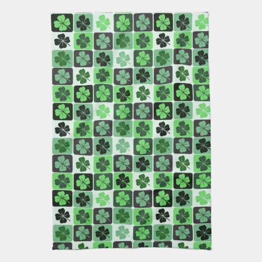 Linge De Cuisine Shamrocks de Patchwork (Vertical)