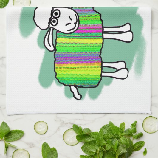 Linge De Cuisine Sheepy Teatowel (Plié)