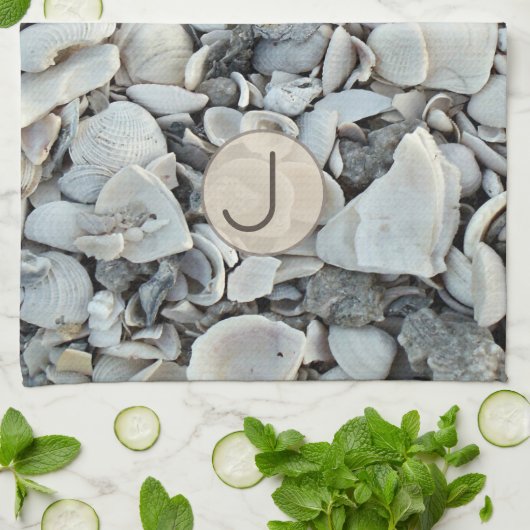 Linge De Cuisine Shell Haven Initial Pattern (Plié)