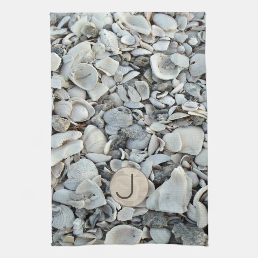 Linge De Cuisine Shell Haven Initial Pattern (Vertical)