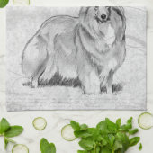 Linge De Cuisine Sheltie (Plié)