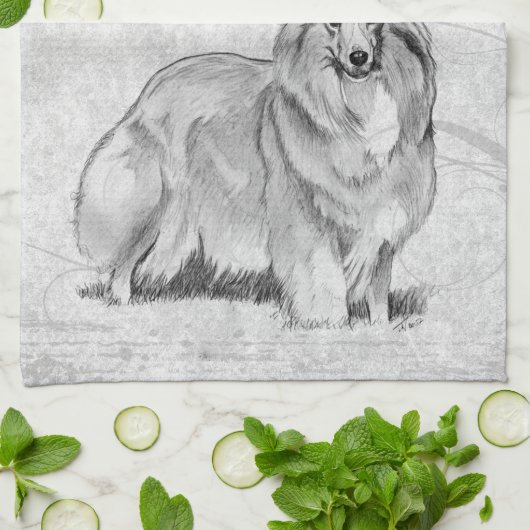 Linge De Cuisine Sheltie (Plié)